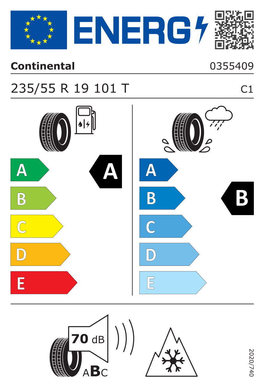 AllSeasonContact 2 Elect CS DOT23 3PMSF 235/55R19 101T