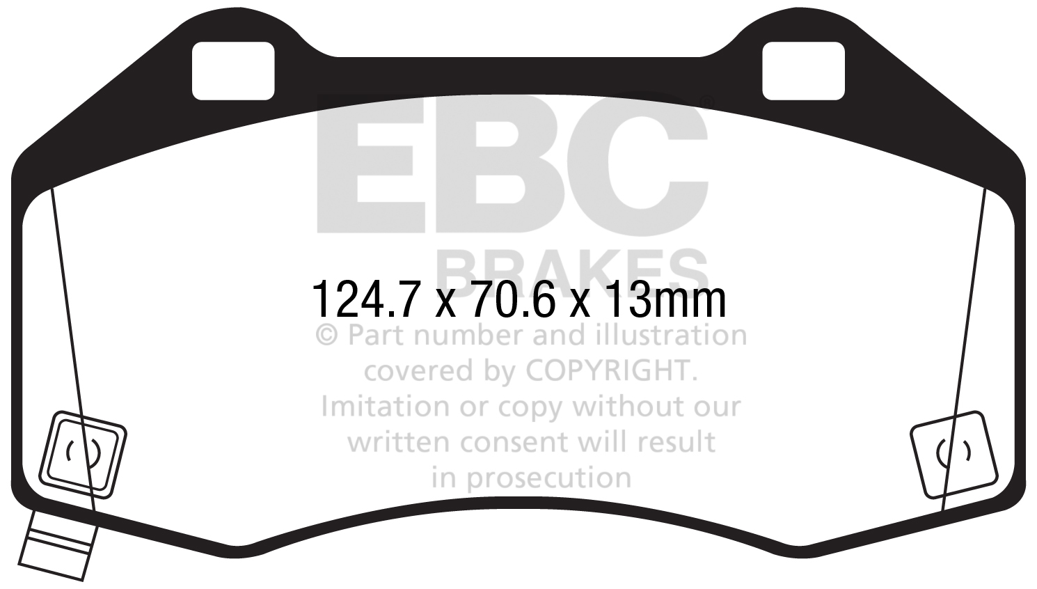 Bremsbeläge vorne DPX2286 Blackstuff Abarth, Mazda