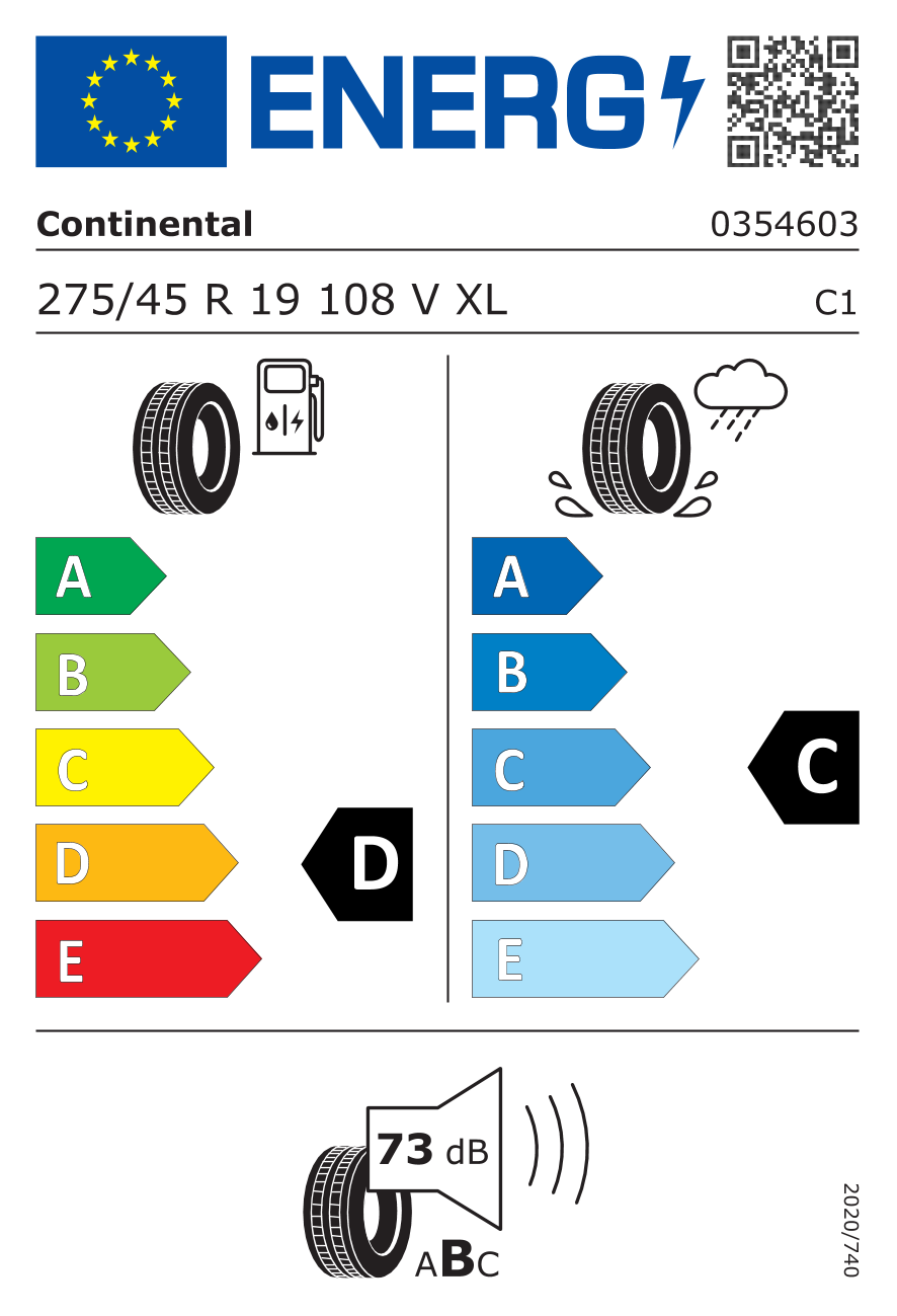 4X4 Contact FR N0 XL DOT23 275/45R19 108V