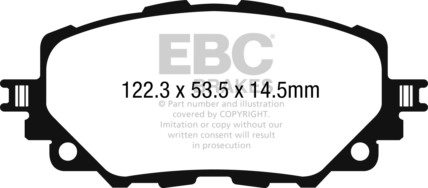 Bremsbeläge vorne DPX2263 Blackstuff Fiat, Mazda