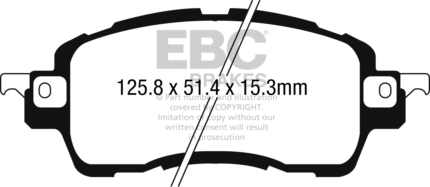 Bremsbeläge vorne DPX2275 Blackstuff Mazda