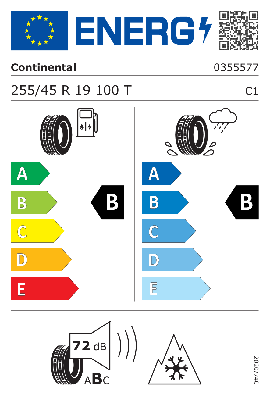 AllSeasonContact (+) CONTISEAL 3PMSF DOT23 255/45R19 100T