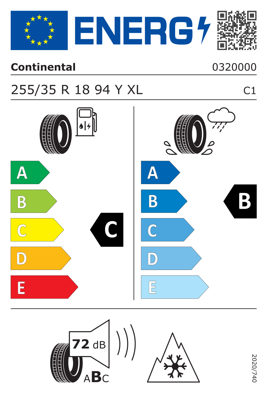 AllSeasonContact 2 Elect FR DOT23 XL 3PMSF 255/35R18 94Y