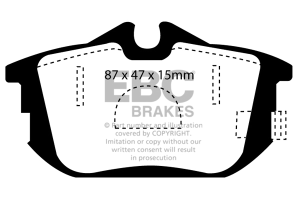 Bremsbelag-Satz Blackstuff DP1076